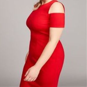 LANE BRYANT COLD SHOULDER DRESS